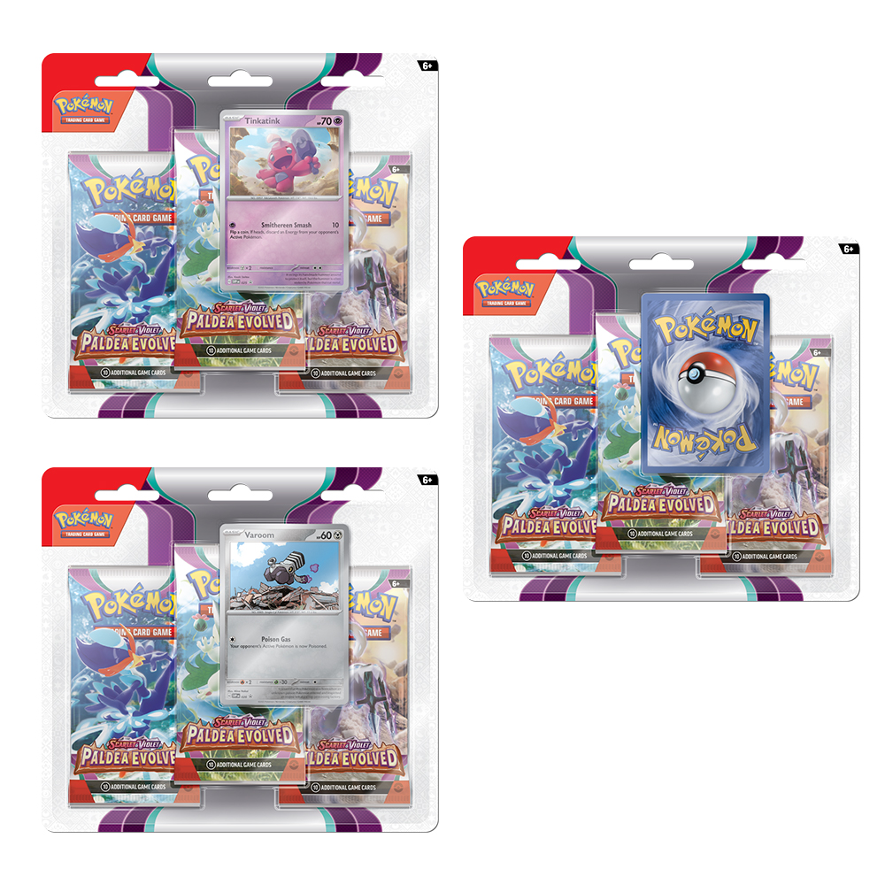 Cartas Pokemon Escarlata y Purpura Blister 3 Sobres Español