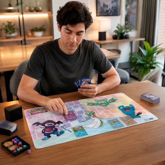 PLAYMAT MOUSEPAD PARA CARTAS DE POKEMON - TRICK ROOM - XtremePlay Colombia