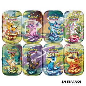 CARTAS DE POKEMON TCG SCARLET AND VIOLET-PRISMATIC EVOLUTIONS-MINI TIN SPA