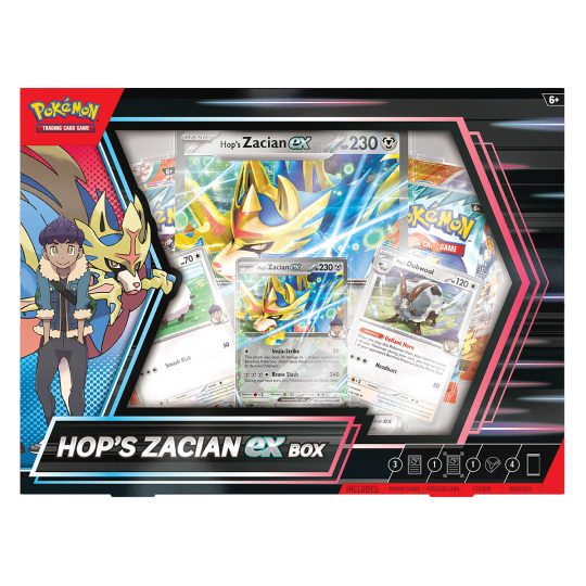 CARTAS DE POKEMON TCG HOPS ZACIAN EX BOX ENG