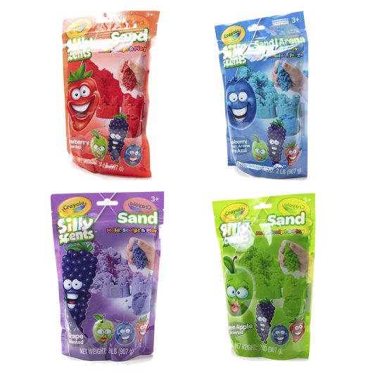 Pack Crayola Arena Magica 4 Bolsas De 2lb Diferente Aromas