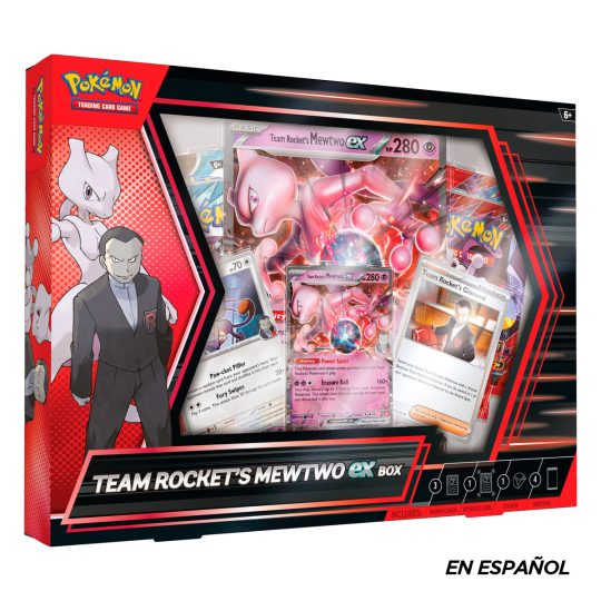 CARTAS DE POKEMON TCG TEAM ROCKET MEWTWO EX BOX SPA