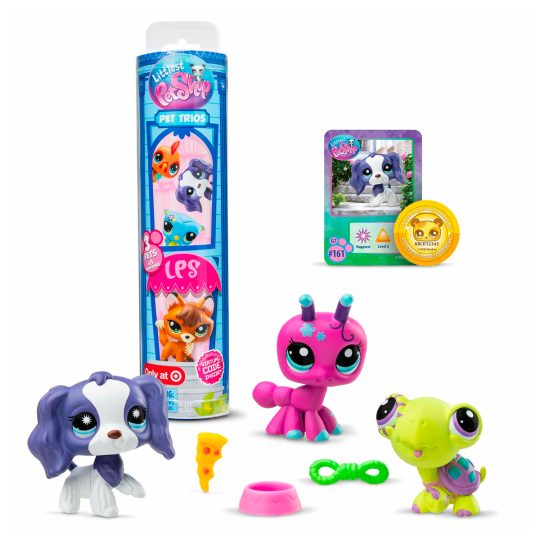 JUGUETES COLECCIONABLES DE LITTLEST PET SHOP PET TRIO IN TUBE WAVE 3 - SURTIDO