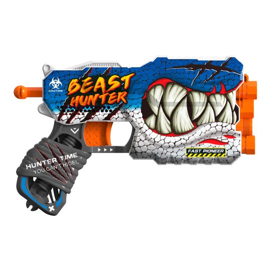 JUGUETE PISTOLA DE 12 DARDOS-BEAST HUNTER
