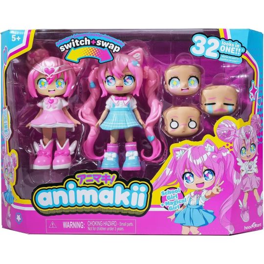 MUÑECA ANIMAKII KAWAII – SET CYBERPUNK + GAMER con10 Accesorios cambiables - XtremePlay Colombia