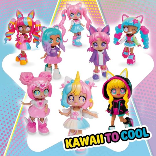 MUÑECA ANIMAKII KAWAII – SET CYBERPUNK + GAMER con10 Accesorios cambiables - XtremePlay Colombia