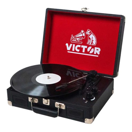 TOCA DISCOS - VICTOR METRO DUAL BLUETOOTH SUITCASE BLACK