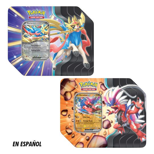 CARTAS DE POKEMON TCG SLASHING LEGENDS TIN SPA