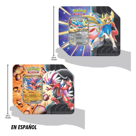 CARTAS DE POKEMON TCG SLASHING LEGENDS TIN SPA