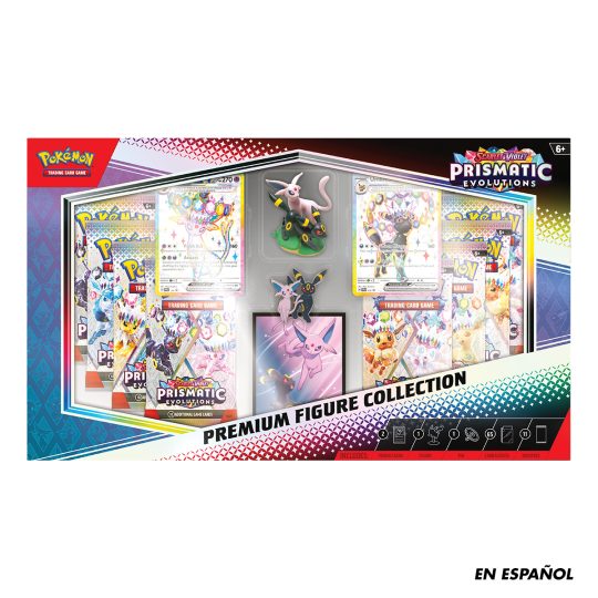 CARTAS DE POKEMON TCG SCARLET/VIOLET PRISM EVOL PREMIUM FIG COL SPA