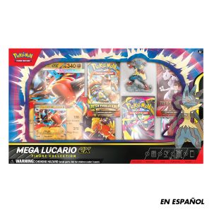 CARTAS DE POKEMON TCG MEGA LUCARIO EX FIGURE COLLECTION SPA