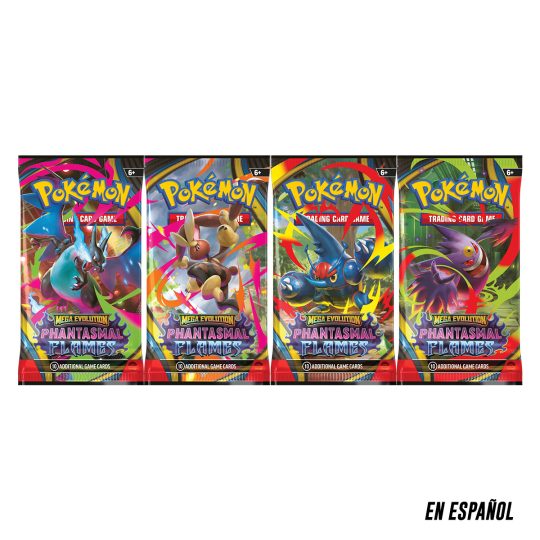 CARTAS DE POKEMON TCG MEGA EVOLUTIONS PHANTASMAL FLAMES BOOSTER SPA