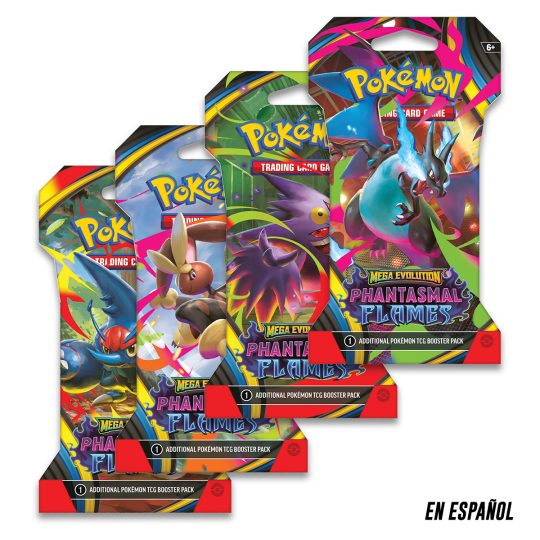 CARTAS DE POKEMON TCG MEGA EVOLUT PHANTASM FLAMES SLEEVED BOOSTER SPA