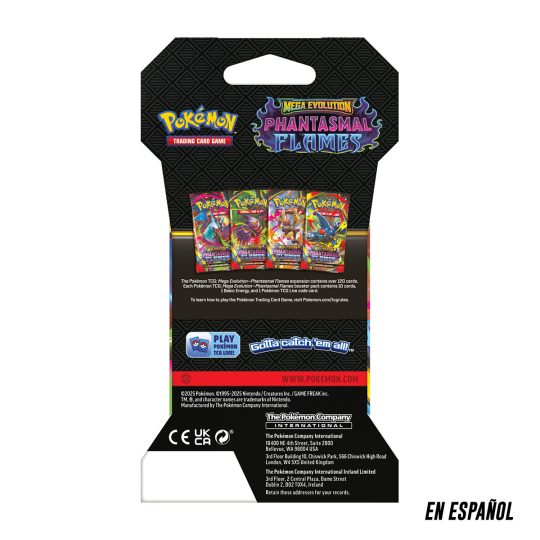CARTAS DE POKEMON TCG MEGA EVOLUT PHANTASM FLAMES SLEEVED BOOSTER SPA