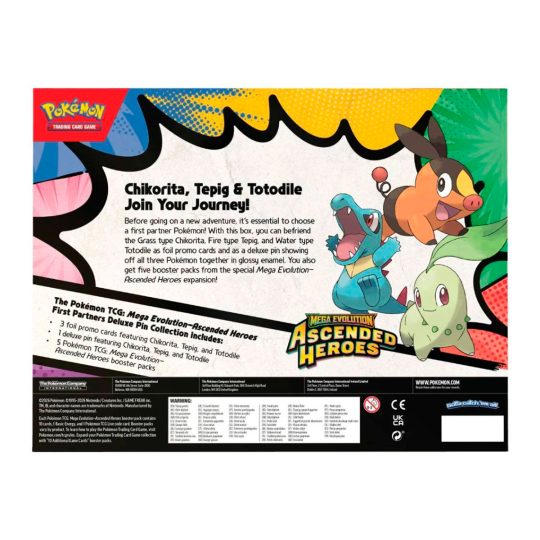 CARTAS POKEMON TCG MEGA EVOLUT FIRST PARTNERS DELUXE PIN COLLECT ENG