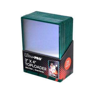 PROTECTORES PARA CARTAS CON BORDE VERDE 25 PIEZAS
