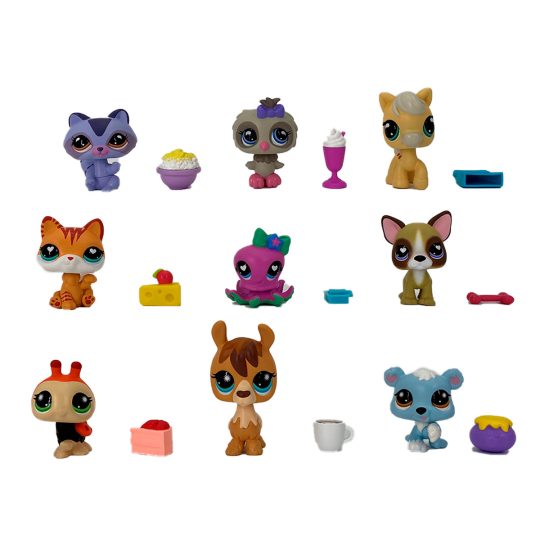 JUGUETES COLECCIONABLES DE LITTLEST PET SHOP PET TRIO IN TUBE WAVE 4 - SURTIDO