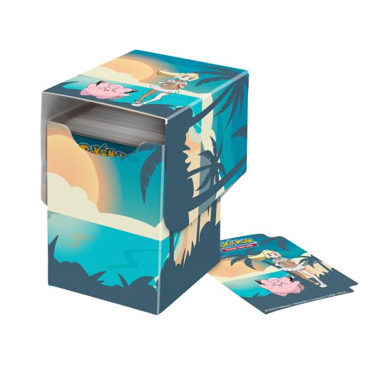 PORTA MAZO DECK BOX 100 LILLIE Y CLEFAIRY PARA POKEMON TCG