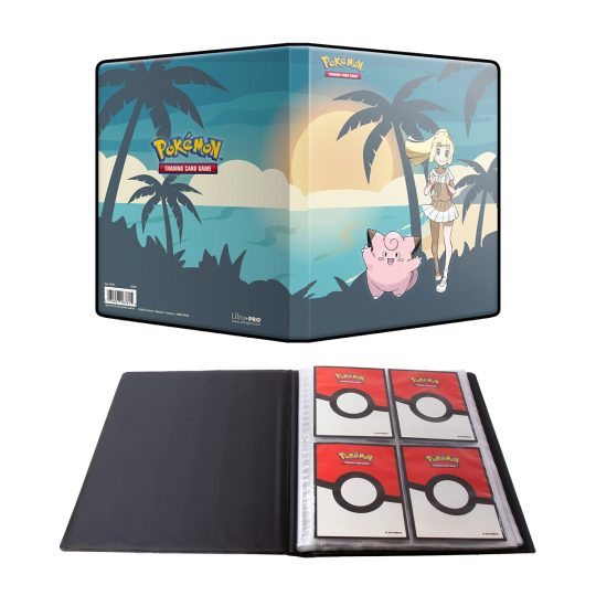 PORTAFOLIO 4 BOLSILLOS LILLIE Y CLEFAIRY PARA POKEMON TCG