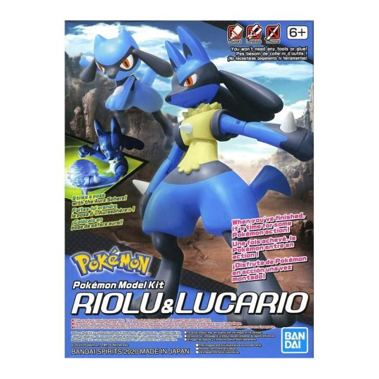 MAQUETAS DE MODELO (MODEL KITS) DE RIOLU/LUCARIO POKEMON BANDAI HOBBY MK - XtremePlay Colombia