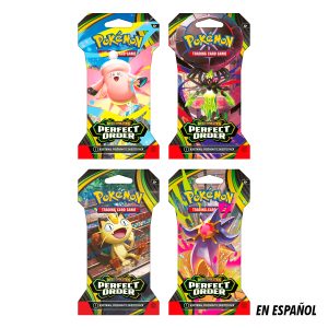 CARTAS POKEMON TCG MEGA EVOLUT-PERFECT ORDER-SLEEVED BOOSTER SPA