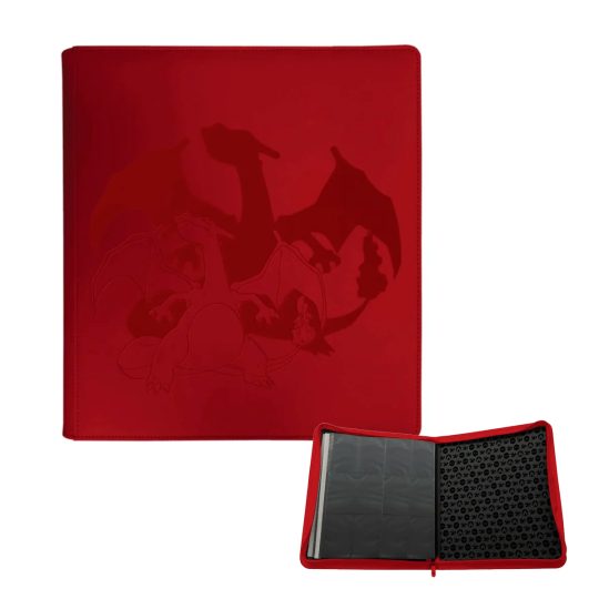 CARPETA PRO BINDER 12 BOLSILLOS CON CIERRE CHARIZARD POKEMON - XtremePlay Colombia