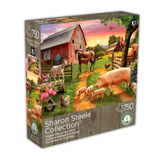 ROMPECABEZAS 750 PCS SHARON STEELE DIA DE JUEGO EN LA GRANJA - XtremePlay Colombia