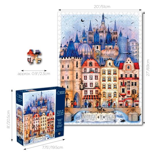 ROMPECABEZAS 1000 PCS MADALINA TANTAREANU MEDIANOCHE EN PRAGA - XtremePlay Colombia