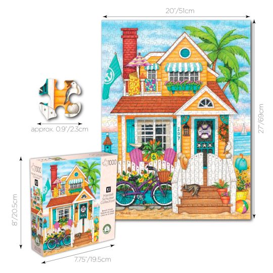 ROMPECABEZAS 1000 PCS MARDELL SCHUSTER CASA DE PLAYA - XtremePlay Colombia