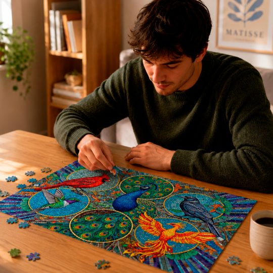 ROMPECABEZAS 1000 PCS FLIGHTS OF FANCY COLLAGE DE MOSAICO DE PAJAROS - XtremePlay Colombia
