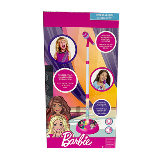 BARBIE MICROFONO CON PEDESTAL - XtremePlay Colombia