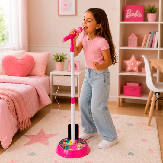 BARBIE MICROFONO CON PEDESTAL - XtremePlay Colombia