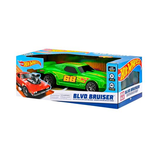 VEHICULO A FRICCION HOT WHEELS CON LUZ Y SONIDOS BLVD BRUISER - XtremePlay Colombia