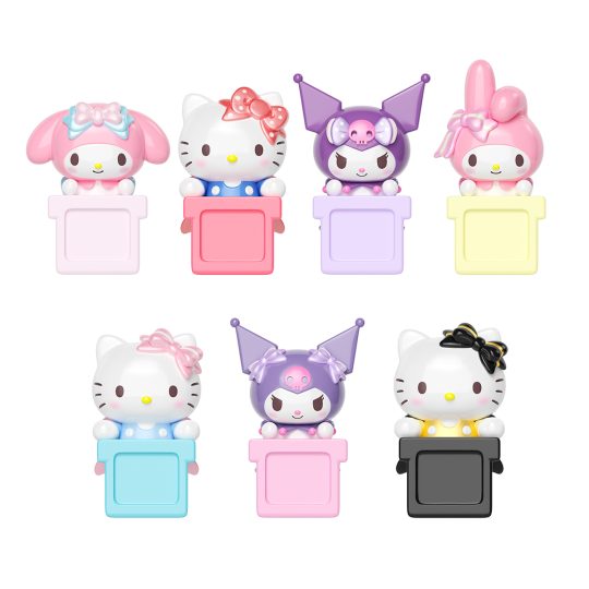 SANRIO BOW SWEETHEART BLIND BOX STRAP FIGURES SET 12 PEARL/MATTE - XtremePlay Colombia