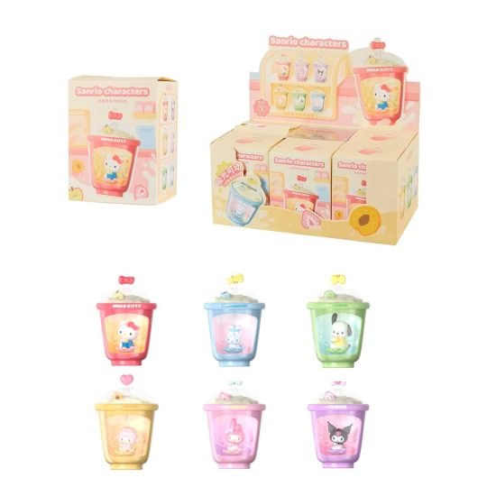 SANRIO MILK TEA CUP LIGHTUP COLLECTIBLE FIGURES SET 6 SOLAR EDIT - XtremePlay Colombia