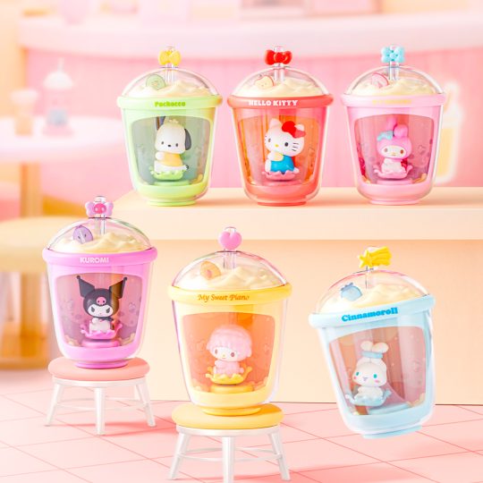 SANRIO MILK TEA CUP LIGHTUP COLLECTIBLE FIGURES SET 6 SOLAR EDIT - XtremePlay Colombia