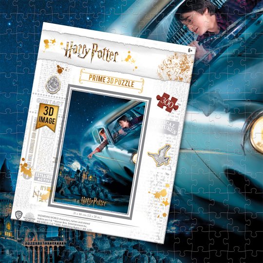 ROMPECABEZAS 3D 300 PZS HARRY Y RON VOLANDO SOBRE HOGWARTS - XtremePlay Colombia