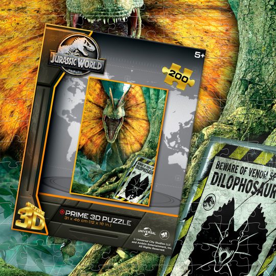 ROMPECABEZAS 3D 200 PZS JURASSIC WORLD DILOPHOSAURUS - XtremePlay Colombia