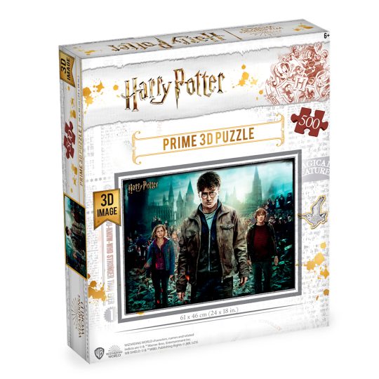 ROMPECABEZAS 3D 500 PZS HARRY POTTER HARRY, HERMIONE Y RON - XtremePlay Colombia